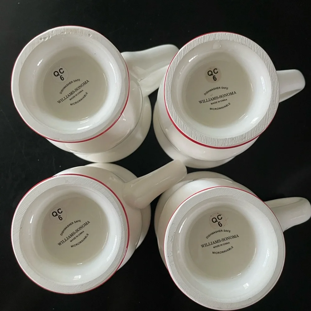Williams Sonoma Snowman Chef Mugs